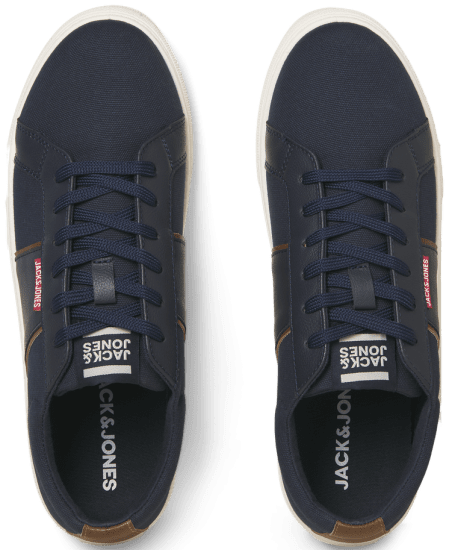 Jack & Jones Watmos Canvas Sneakers Navy Blazer - Herenschoenen 40-52 - 