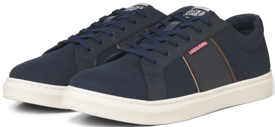 Jack & Jones Watmos Canvas Sneakers Navy Blazer - Herenschoenen 40-52 - 