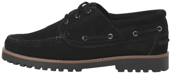 Jack & Jones Brooklyn Suede Boat Shoes Black - Herenschoenen 40-52 - 