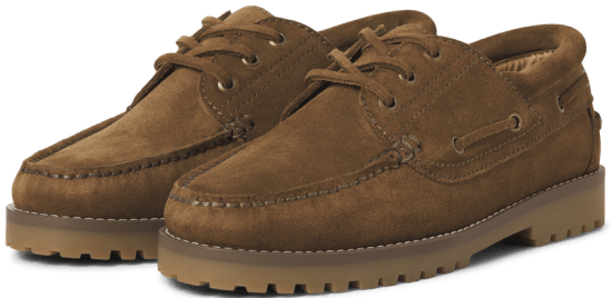 Jack & Jones Brooklyn Suede Boat Loafers Cognac - Herenschoenen 40-52 - 