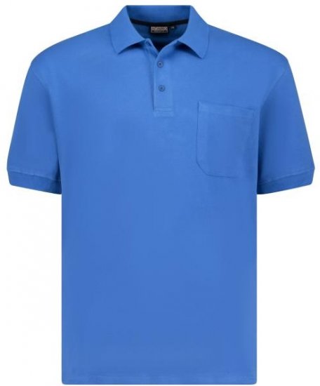 Adamo 139311 Poloshirt RF Azure Blue - Polo shirts - Grote Maten Poloshirts Heren