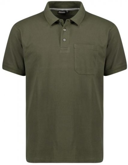 Adamo 139311 Poloshirt RF Olive Green - Polo shirts - Grote Maten Poloshirts Heren