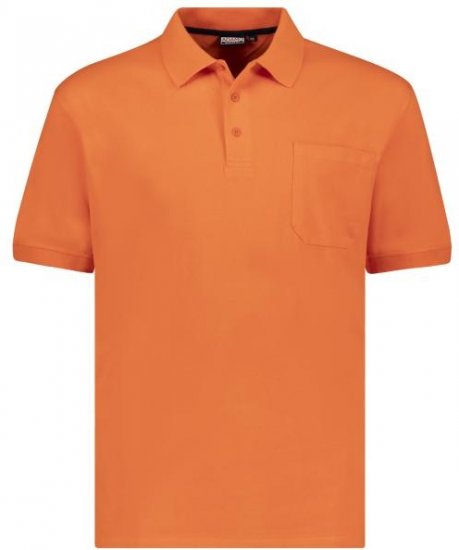 Adamo 139311 Poloshirt RF Dark Orange - Polo shirts - Grote Maten Poloshirts Heren