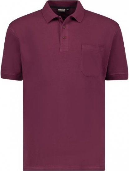 Adamo 139311 Poloshirt RF Blackberry Red - Polo shirts - Grote Maten Poloshirts Heren