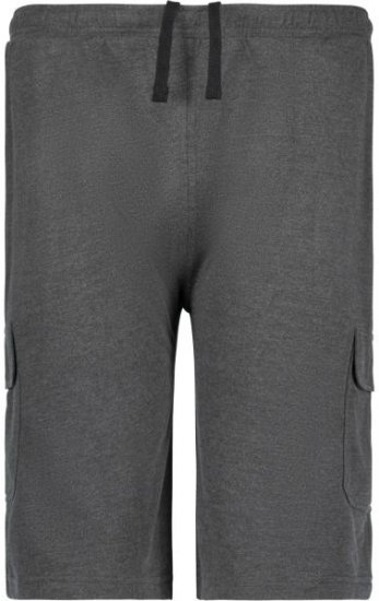Adamo 159308 Cargo Shorts Heather Grey - Korte broeken - Grote Maten Korte Broeken Heren