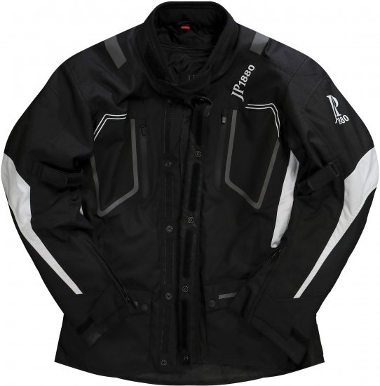 JP1880 Sporty Touring Motorcycle Jacket Black - Motorkleding in plusmaten - Motorkleding in grote maten voor mannen