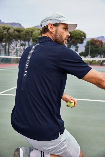 JP1880 FLEXNAMIC® QuickDry Tennis Polo Dark Navy - Sportkleding & outdoor - Grote Maten Sportkleding Heren