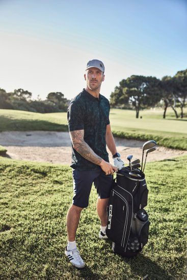 JP1880 Jay-Pi QuickDry AOP Golf Polo Shirt Navy Blue - Polo shirts - Grote Maten Poloshirts Heren