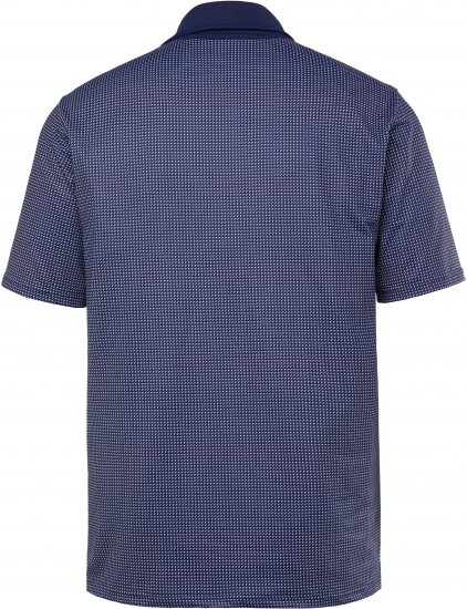 JP1880 Jay-Pi QuickDry Small Print Golf Polo Shirt Navy Blue - Polo shirts - Grote Maten Poloshirts Heren