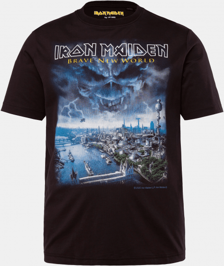 JP1880 Iron Maiden Brave New World T-Shirt Black - T-shirts - Grote Maten T-shirts Heren