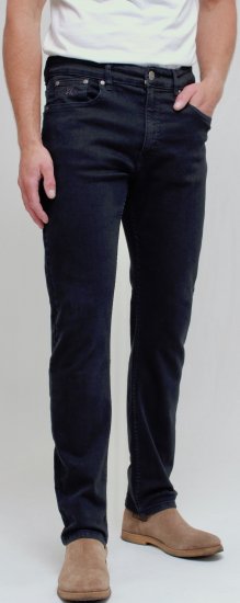 Kam Jeans Bens Embossed Reg Fit Jeans Blue-Black - Jeans & broeken - Jeans & Broeken Grote Maten Heren