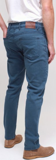 Kam Jeans Bens Embossed Reg Fit Jeans Smokey Blue - Jeans & broeken - Jeans & Broeken Grote Maten Heren