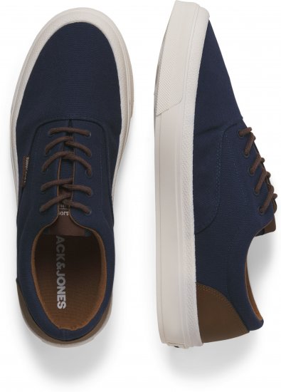 Jack & Jones Lington Canvas Sneakers Navy Blazer - Herenschoenen 40-52 - 
