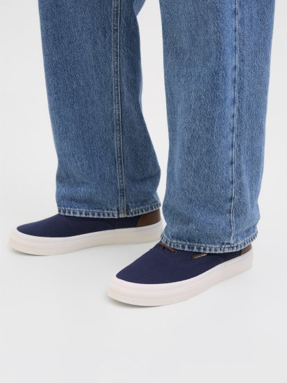 Jack & Jones Lington Canvas Sneakers Navy Blazer - Herenschoenen 40-52 - 