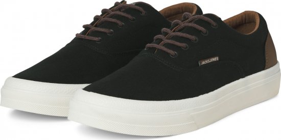 Jack & Jones Lington Canvas Sneakers Black - Herenschoenen 40-52 - 
