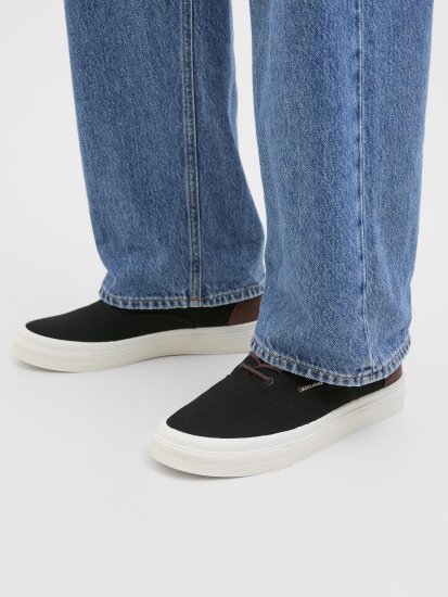 Jack & Jones Lington Canvas Sneakers Black - Herenschoenen 40-52 - 