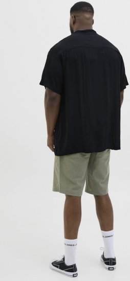 Jack & Jones Jeff Resort Shirt Black - Overhemden - Overhemden Grote Maten Heren