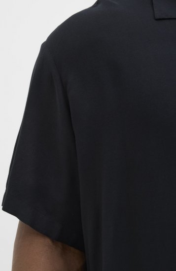 Jack & Jones Jeff Resort Shirt Black - Overhemden - Overhemden Grote Maten Heren