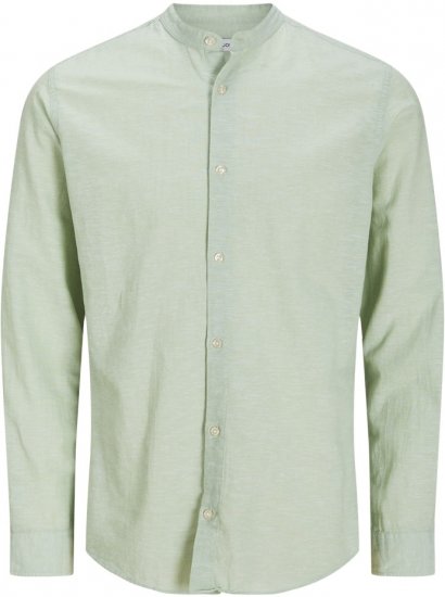 Jack & Jones Breeze Poplin Long Sleeve Shirt Iceberg Green - Overhemden - Overhemden Grote Maten Heren