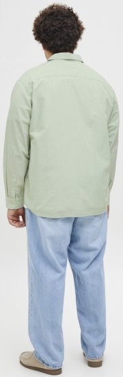 Jack & Jones Breeze Linen Blend Long Sleeve Shirt Iceberg Green - Overhemden - Overhemden Grote Maten Heren