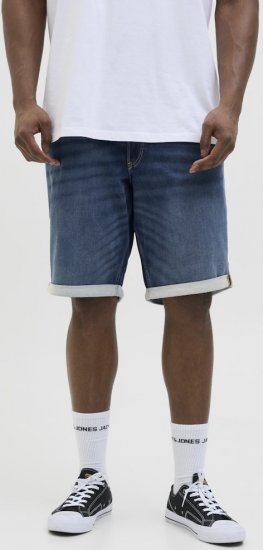 Jack & Jones Rick Con I.K. SHORTS GE 132 SN Blue Denim - Korte broeken - Grote Maten Korte Broeken Heren