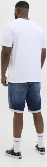 Jack & Jones Rick Con I.K. SHORTS GE 132 SN Blue Denim - Korte broeken - Grote Maten Korte Broeken Heren