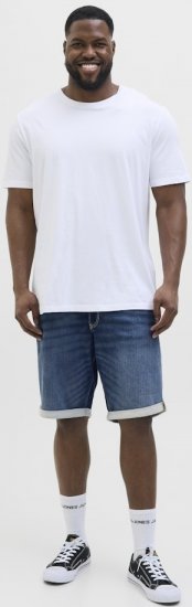 Jack & Jones Rick Con I.K. SHORTS GE 132 SN Blue Denim - Korte broeken - Grote Maten Korte Broeken Heren