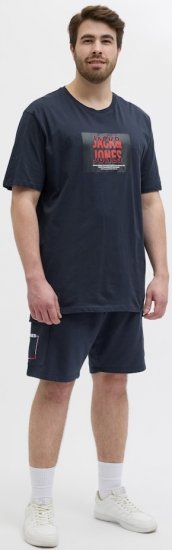 Jack & Jones Hudson Crew Neck T-Shirt Navy - T-shirts - Grote Maten T-shirts Heren