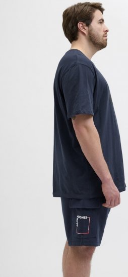 Jack & Jones Hudson Crew Neck T-Shirt Navy - T-shirts - Grote Maten T-shirts Heren