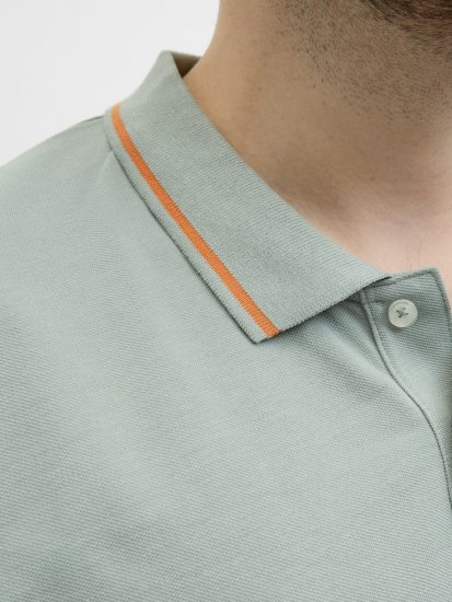 Jack & Jones Hudson Short Sleeve Polo Iceberg Green - Polo shirts - Grote Maten Poloshirts Heren