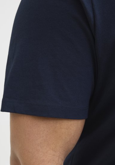 Jack & Jones Hawaii Shape Crew Neck T-Shirt Navy - T-shirts - Grote Maten T-shirts Heren