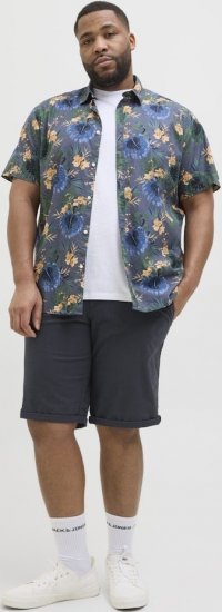 Jack & Jones Marco Erik Chino Shorts Navy Blazer - Korte broeken - Grote Maten Korte Broeken Heren