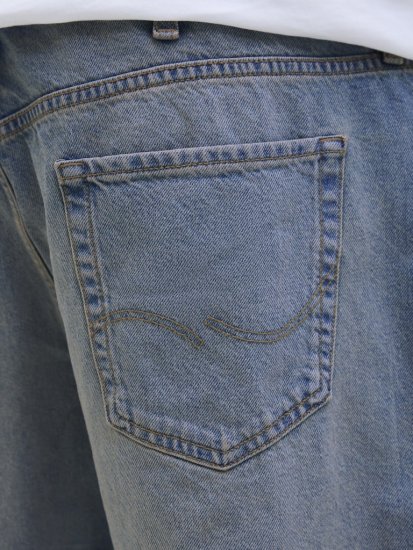 Jack & Jones Alex Original SQ171 Shorts Blue Denim - Korte broeken - Grote Maten Korte Broeken Heren