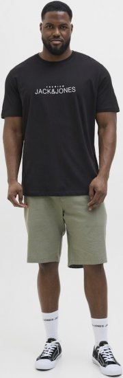 Jack & Jones Lavance Crew Neck T-Shirt Black Beauty - T-shirts - Grote Maten T-shirts Heren