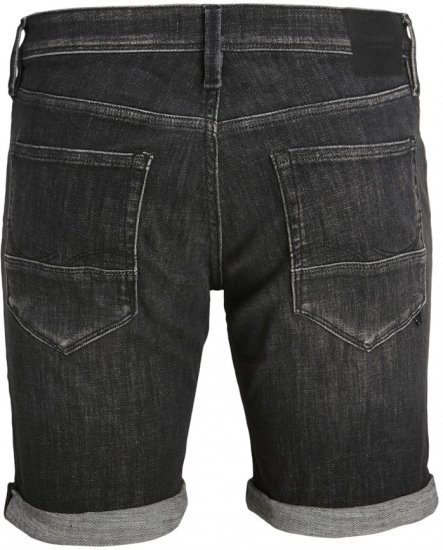 Jack & Jones RICK FOX SHORTS GE 245 Shorts Black Denim - Korte broeken - Grote Maten Korte Broeken Heren