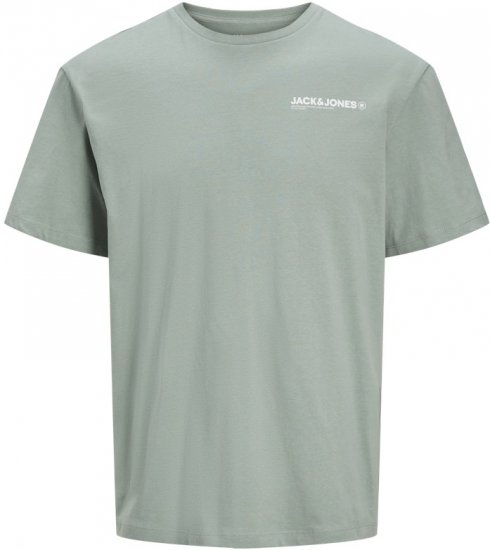 Jack & Jones Hawaii Crew Neck T-Shirt Iceberg Green - T-shirts - Grote Maten T-shirts Heren