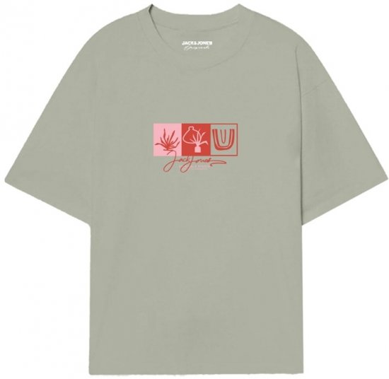 Jack & Jones Canggu Crew Neck T-Shirt Green - T-shirts - Grote Maten T-shirts Heren