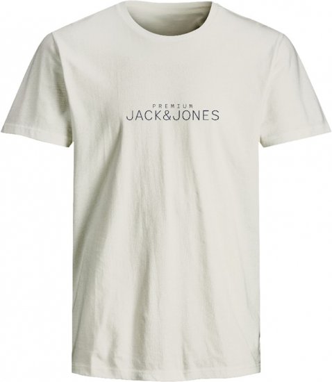 Jack & Jones Lavance Crew Neck T-Shirt White - T-shirts - Grote Maten T-shirts Heren