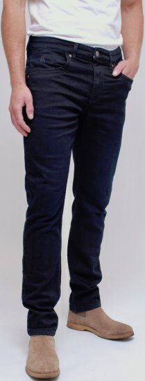 Kam Jeans Jacob Knitted Denim Reg Fit Jeans Blue-Black - Jeans & broeken - Jeans & Broeken Grote Maten Heren
