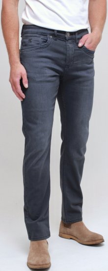 Kam Jeans Jacob Knitted Denim Reg Fit Jeans Charcoal - Jeans & broeken - Jeans & Broeken Grote Maten Heren