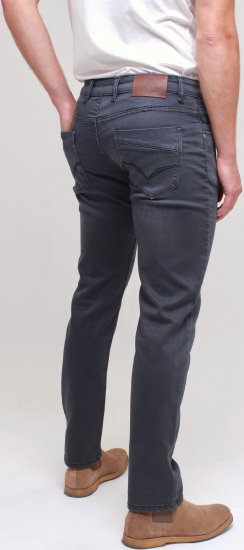 Kam Jeans Jacob Knitted Denim Reg Fit Jeans Charcoal - Jeans & broeken - Jeans & Broeken Grote Maten Heren