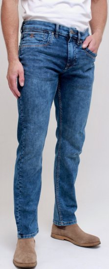 Kam Jeans Jacob Knitted Denim Reg Fit Jeans Light Wash Blue - Jeans & broeken - Jeans & Broeken Grote Maten Heren