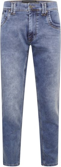 Kam Jeans Jacob Knitted Denim Reg Fit Jeans Light Wash Blue - Jeans & broeken - Jeans & Broeken Grote Maten Heren