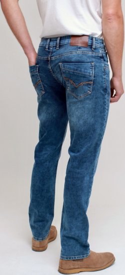 Kam Jeans Jacob Knitted Denim Reg Fit Jeans Light Wash Blue - Jeans & broeken - Jeans & Broeken Grote Maten Heren
