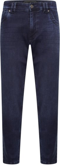 Kam Jeans Jacob Knitted Denim Reg Fit Jeans Blue-Black - Jeans & broeken - Jeans & Broeken Grote Maten Heren