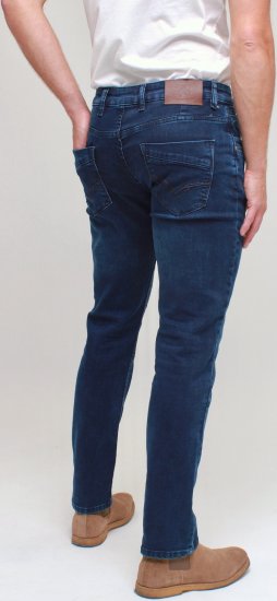 Kam Jeans Jacob Knitted Denim Reg Fit Jeans Mid Wash Blue - Jeans & broeken - Jeans & Broeken Grote Maten Heren