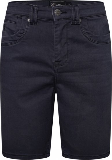 Kam Jeans Pepe Knitted Denim Shorts Charcoal - Korte broeken - Grote Maten Korte Broeken Heren