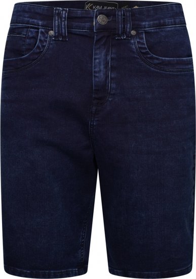 Kam Jeans Pepe Knitted Denim Shorts Mid Wash Blue - Korte broeken - Grote Maten Korte Broeken Heren