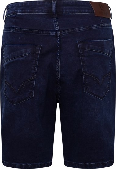 Kam Jeans Pepe Knitted Denim Shorts Mid Wash Blue - Korte broeken - Grote Maten Korte Broeken Heren