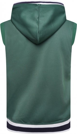 Kam Jeans TS005 Retro Tracky Set (Shorts/Sleeveless Hoodie) Racing Green - Alle kleding - Herenkleding in grote maten